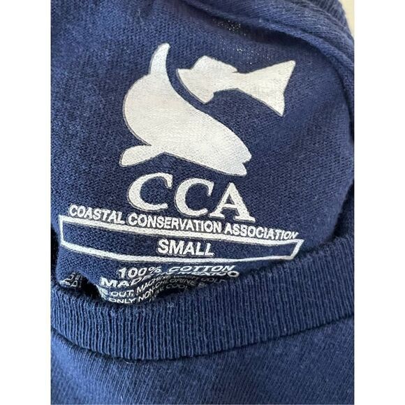 Men’s Fish T Shirt Coastal Conservation Association CCA Size Small - Picture 4 of 7